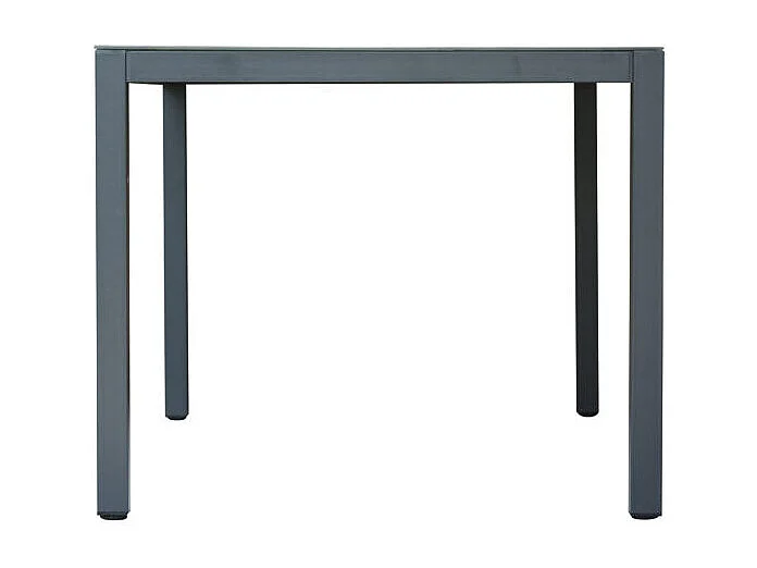 Garten-Set mit Glastisch und 4 Stühlen Tarquinia - Anthrazit