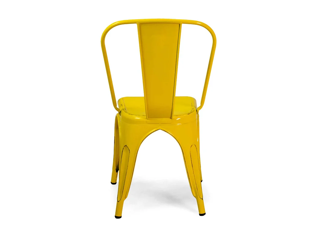 Sedia ferro New Bristol giallo antico cm 43x43h45/84