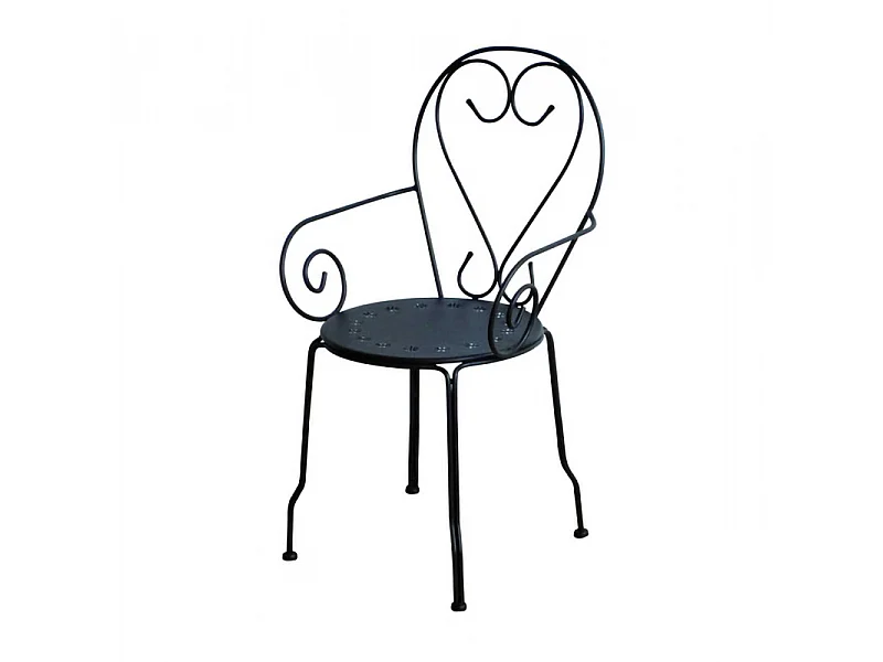 Poltrona metallo new old antracite chiaro cm 49x48h43/59/90