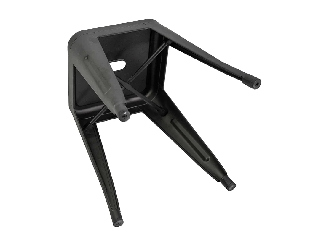 Sgabello ferro new bristol nero cm 38x38h45