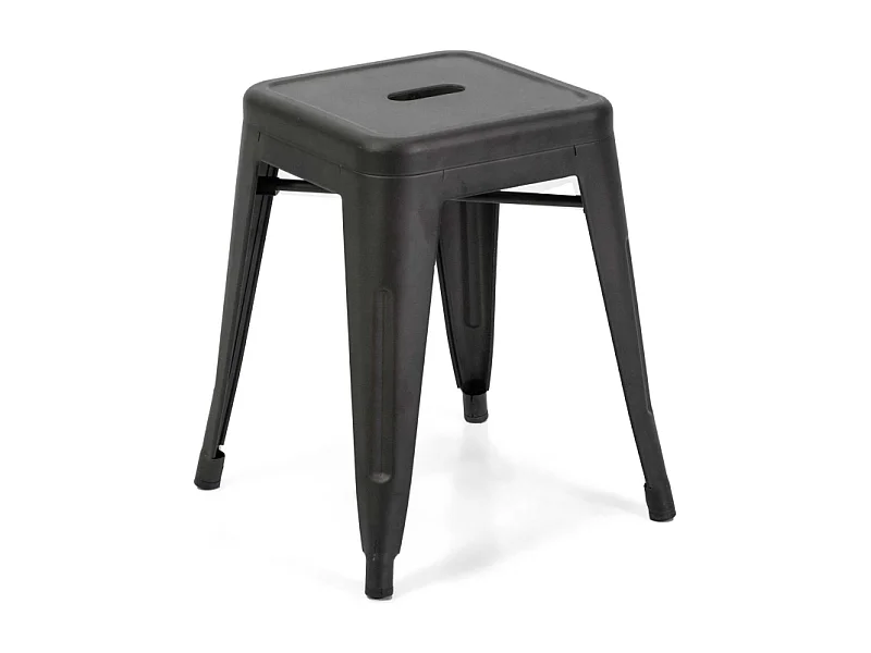 Sgabello ferro new bristol nero cm 38x38h45