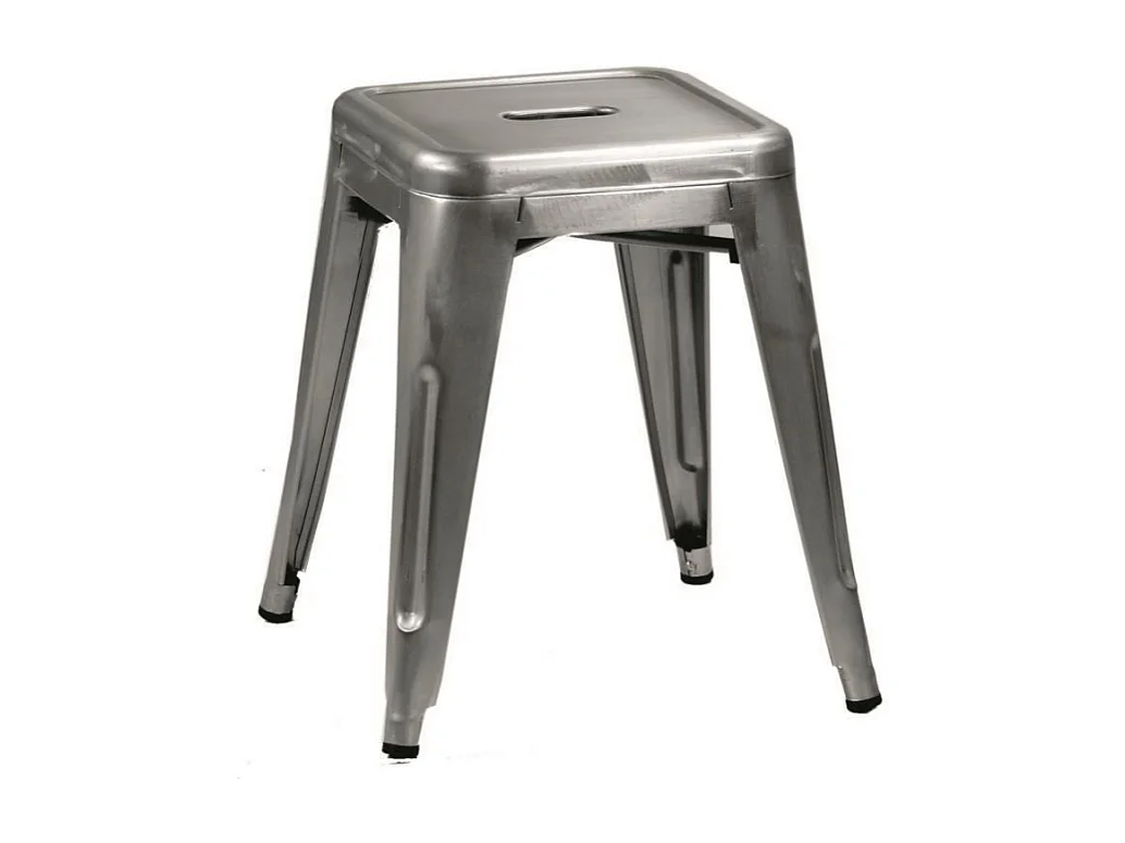 Sgabello ferro bristol galvanizzato cm 39x39h45