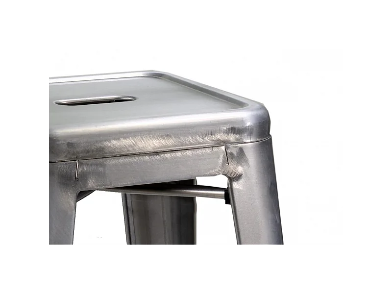 Sgabello ferro bristol galvanizzato cm 39x39h45