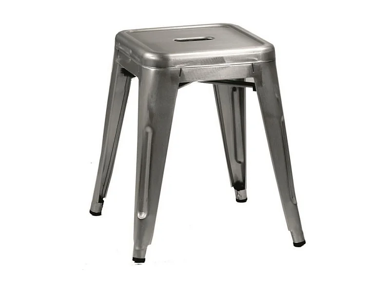 Sgabello ferro bristol galvanizzato cm 39x39h45
