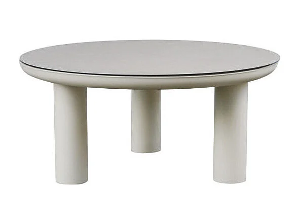 Salotto Port Grimaud In Alluminio Bianco + Imbottitura Grigia Moia