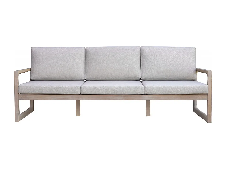 Salotto MOIA Dresda in acacia con divano a 3 posti