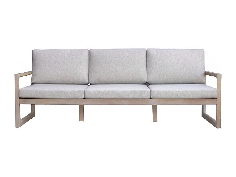 Salotto MOIA Dresda in acacia con divano a 3 posti