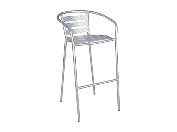 Sgabello bar MOIA contract con schienale set da 2