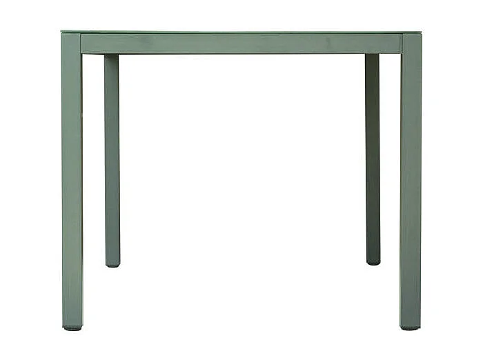 Garten-Set mit Glastisch und 4 Stühlen Tarquinia - Dunkel Grün