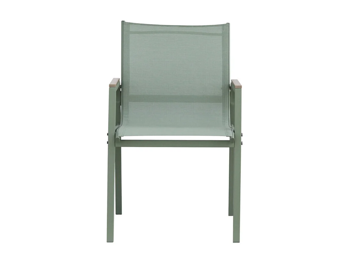 Garten-Set mit Glastisch und 4 Stühlen Tarquinia - Dunkel Grün