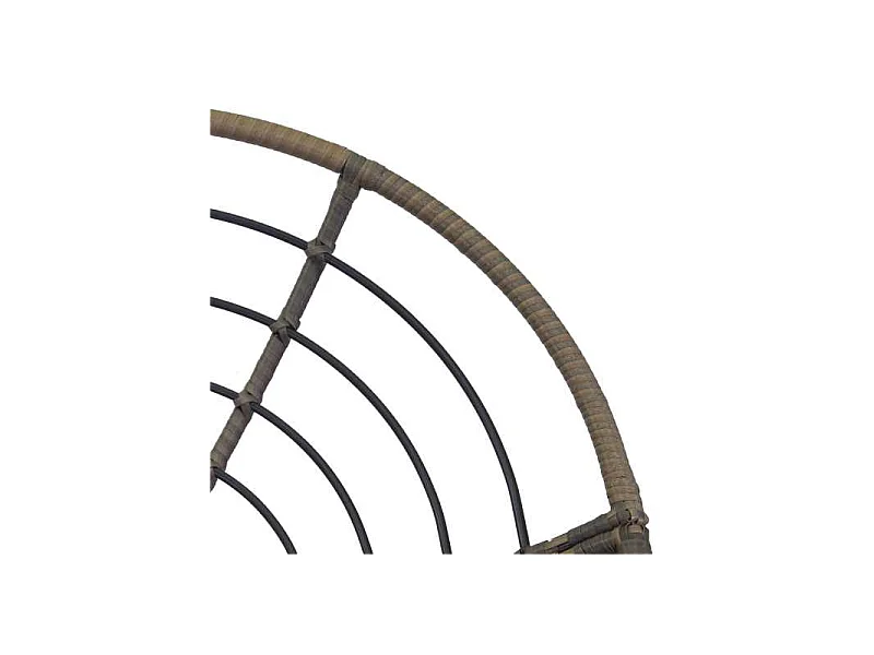 Poltrona alluminio polyrattan Baltimorapapasan con cuscino e tavolino