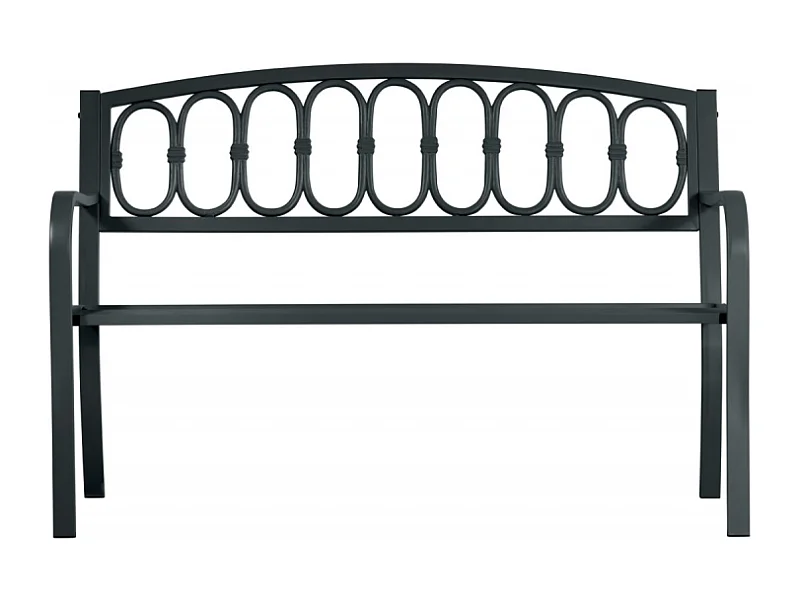 Panca 2 posti MOIA in ferro e ghisa antracite