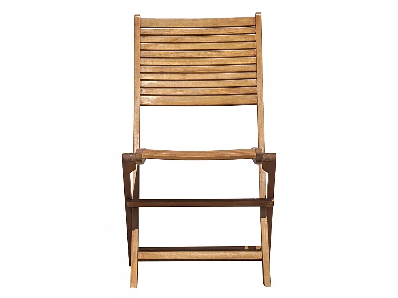 Klappbarer Gartenstuhl aus Holz für den Außenbereich Balkon Terrasse Java