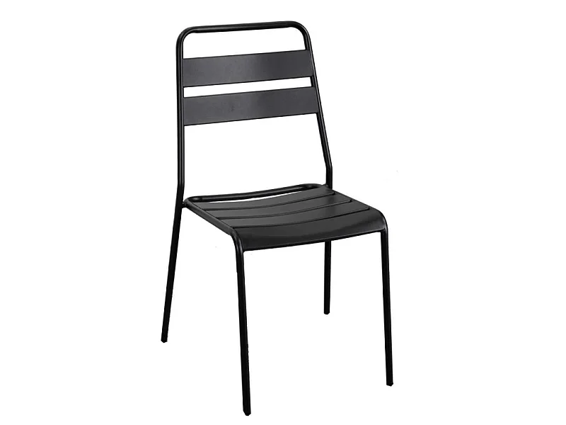 Sedia metallo Rovigo antracite cm 50x54h42/87