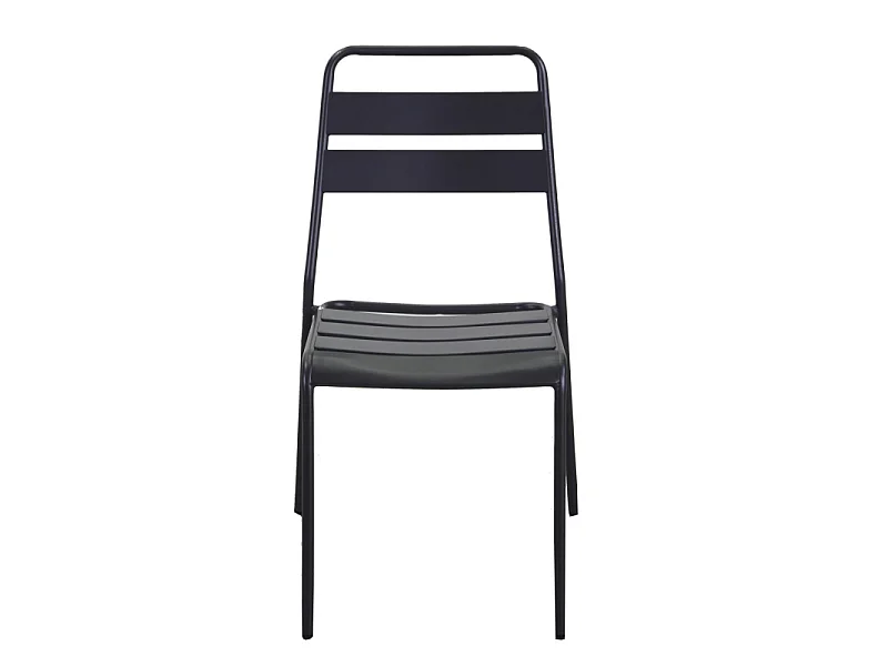 Sedia metallo Rovigo antracite cm 50x54h42/87
