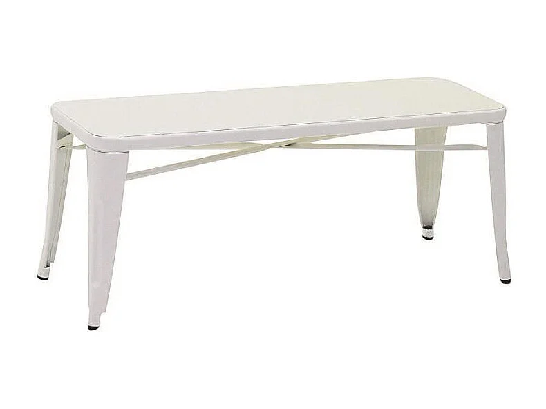 Panchina ferro bristol bianco cm 103x38h45
