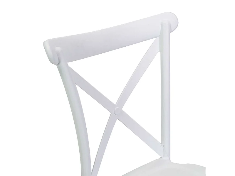 Sedia polipropilene Cross bianco cm 47x51h45,5/90