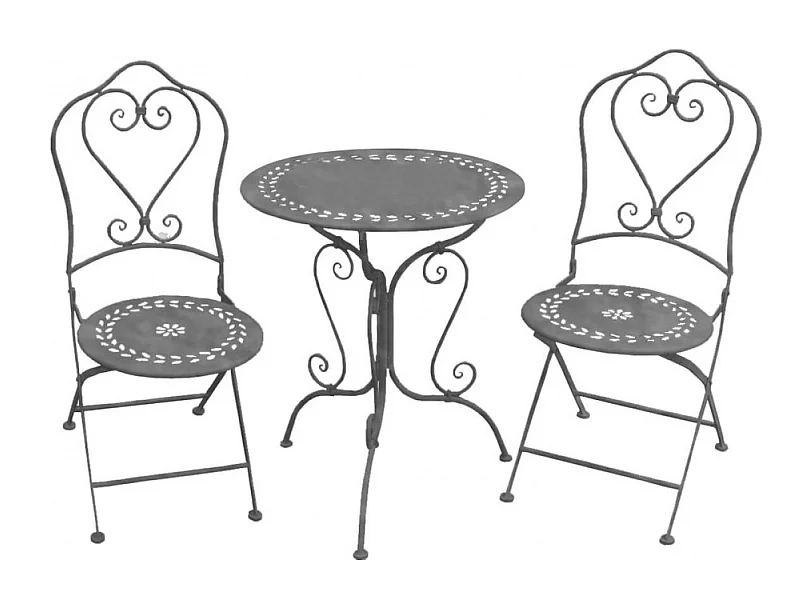 SET 3 BISTRO' JEANETTE BIANCO OSSIDATO