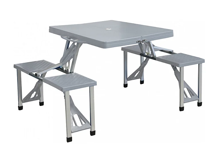 SET TAVOLO PIEGHEVOLE CON 4 SGABELLI