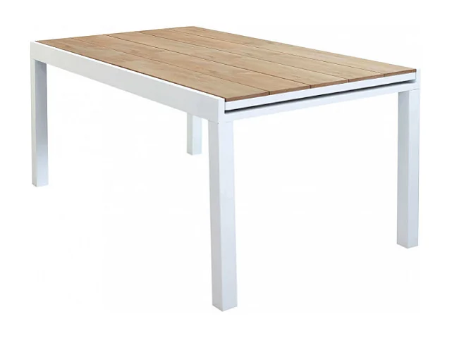 TISCH CAYMAN WEISS 160/240x95 cm