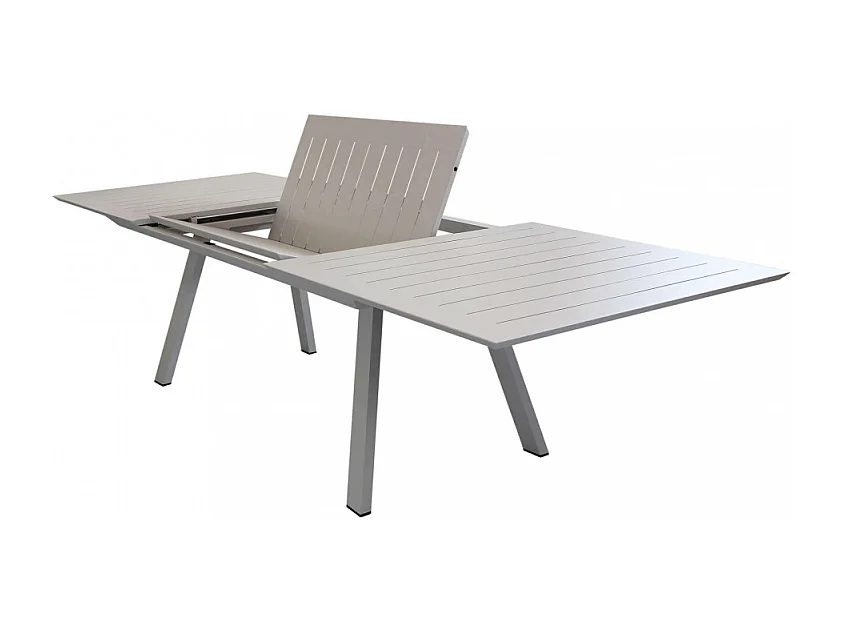 AUSZIEHBARER ALUMINIUMTISCH ZANTE 200/300x110 cm TAUPE