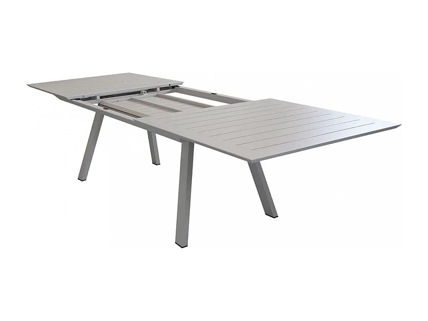 AUSZIEHBARER ALUMINIUMTISCH ZANTE 200/300x110 cm TAUPE