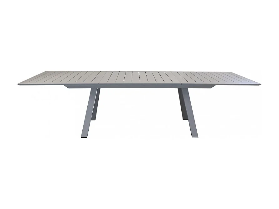 AUSZIEHBARER ALUMINIUMTISCH ZANTE 200/300x110 cm TAUPE