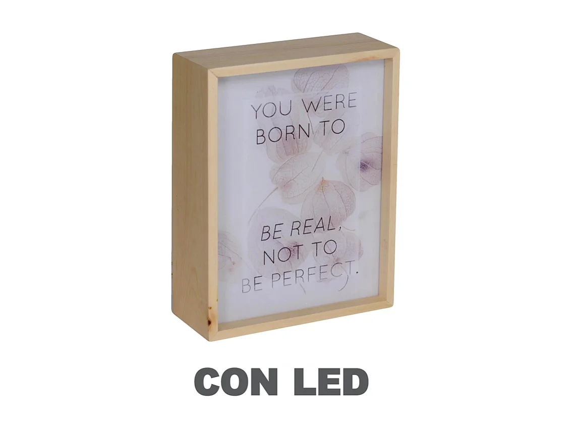 Lampada led scritte cm20x8h26