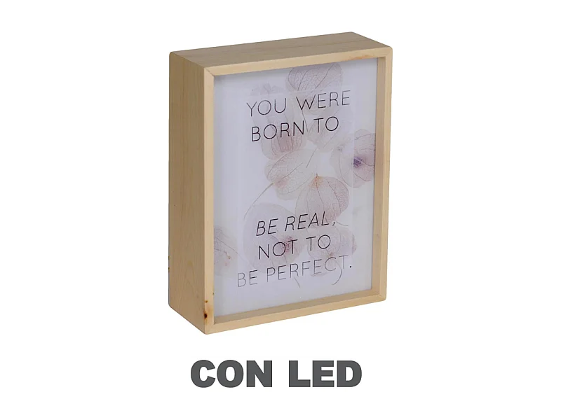 Lampada led scritte cm20x8h26