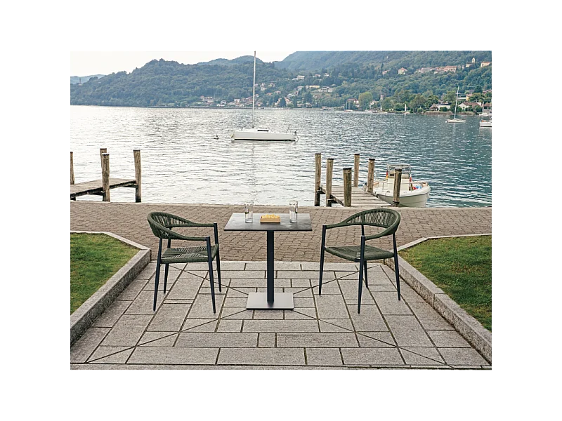 Basamento A Piastra Piatta - Acciaio Verniciato Antracite Moia