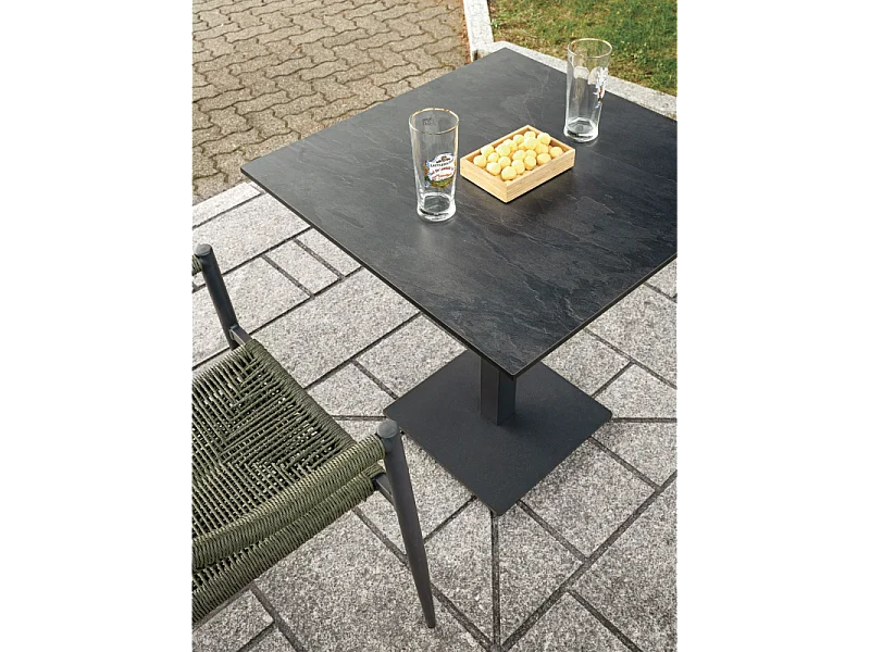 Basamento A Piastra Piatta - Acciaio Verniciato Antracite Moia