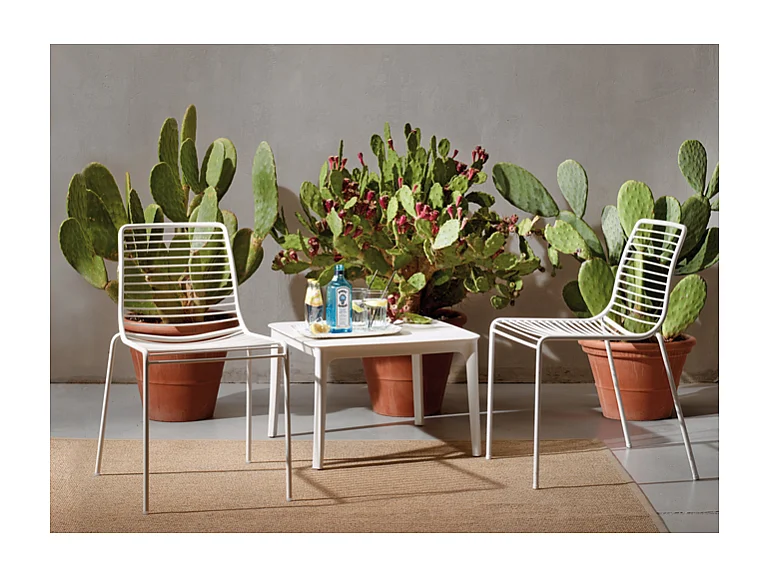 SET DUE TAVOLINI ARGO TECNOPOLIMERO SCABDESIGN MADE IN ITALY - Lino 11