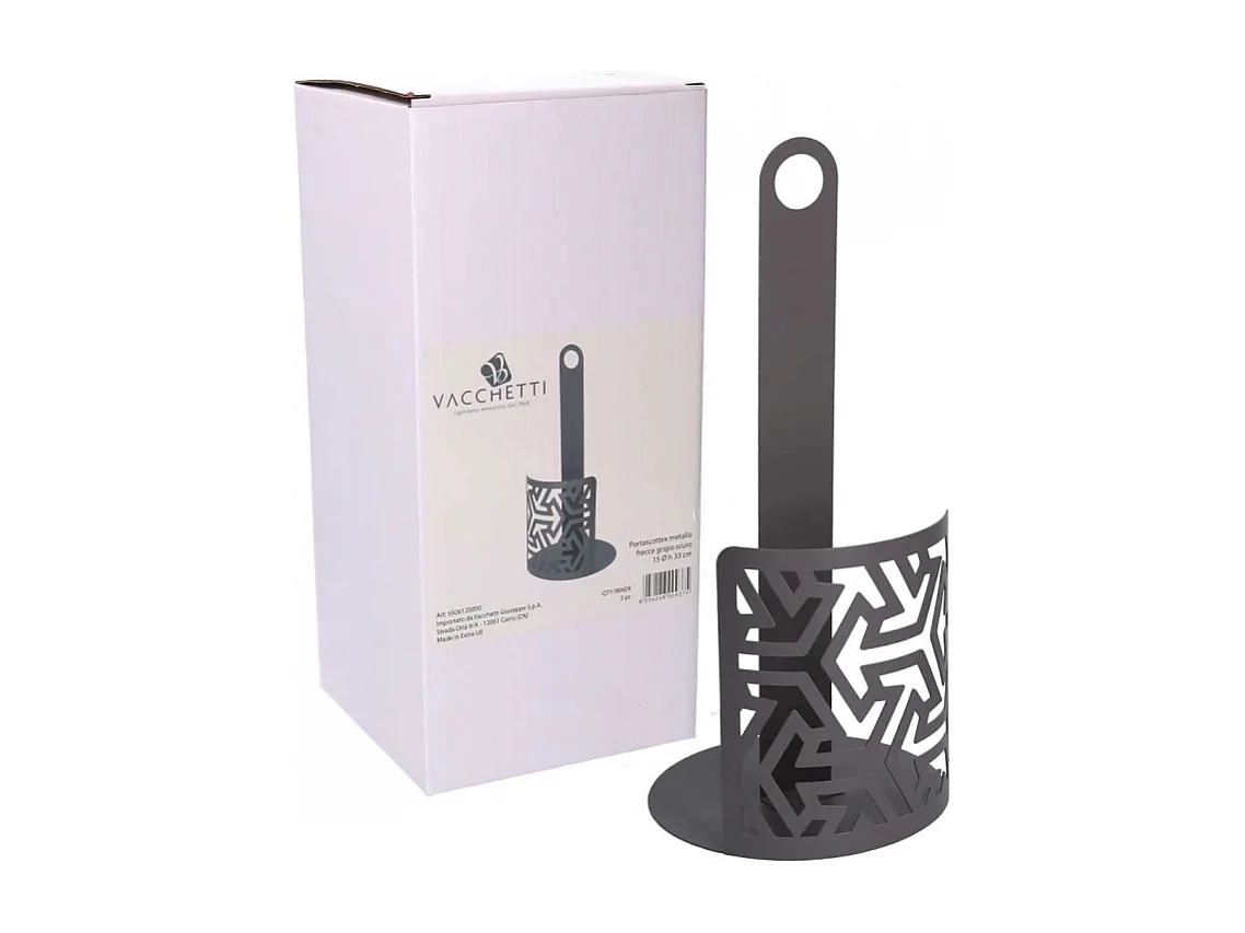 Portascottex metallo frecce grigio tondo cm ø15h33