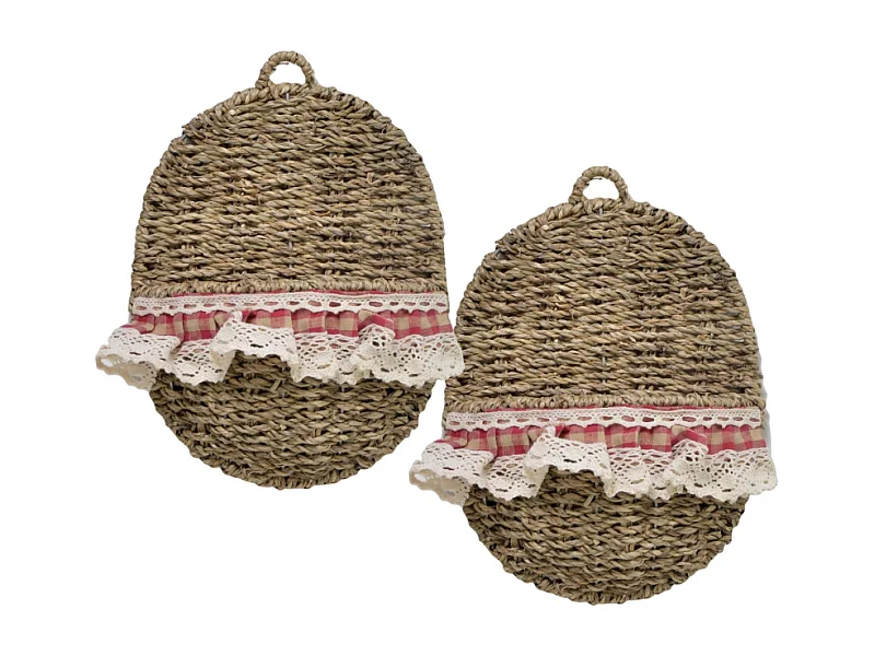 Portalettere cordi 1-2 devon rosso ovale cm22x9h27