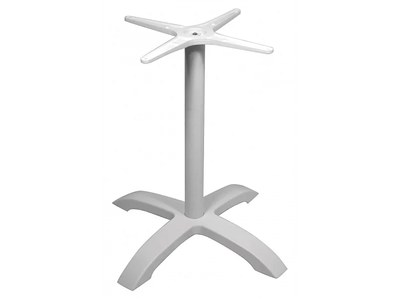 Basamento Alluminio Bianco 4 Razze/Tubo Ø60 Zavorrata Moia