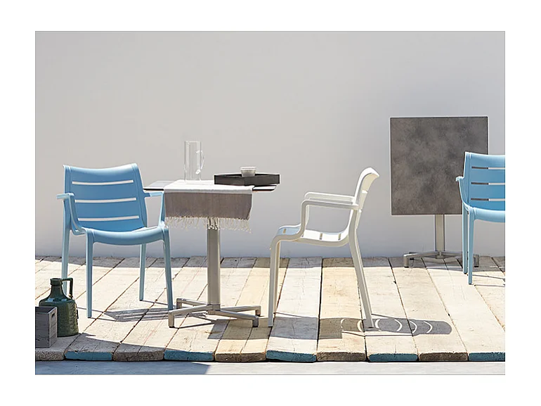 SET DA 4 SEDIA SUNSET TECNOPOLIMERO SCAB DESIGN MADE IN ITALY - Lino 11