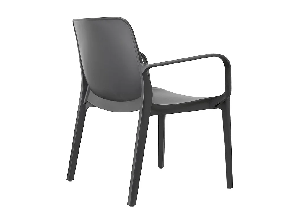 SET 2 SEDIE GINEVRA LOUNGE TECNOPOLIMERO MADE IN ITALY SCAB DESIGN - Antracite 81