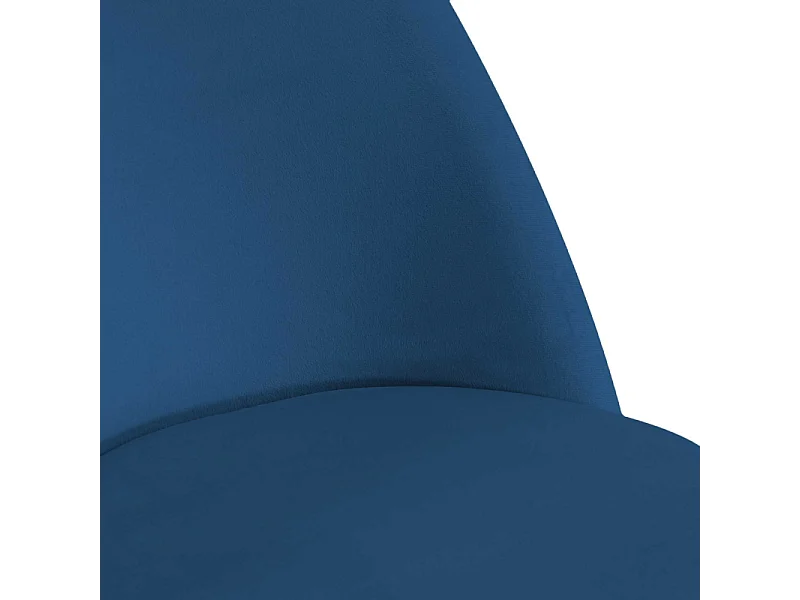 Sedia velluto Sammi blu struttura oro cm 50x57h47/77,5