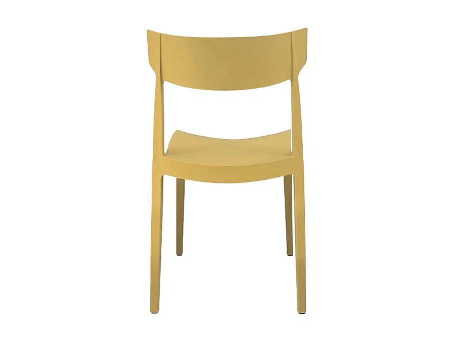 Set Da 4 sedie Cordoba In Polipropilene Senape Per Soggiorno, Cucina E Arredo Bar