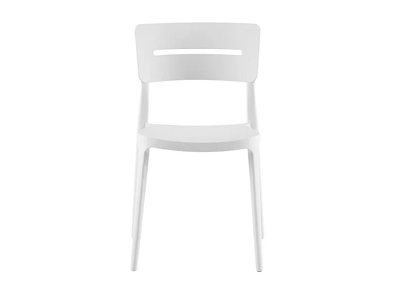 Set Da 4 sedie Bella Bianco In Polipropilene Per Soggiorno, Cucina E Arredo Bar