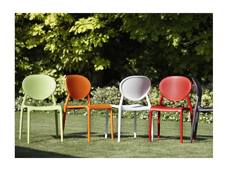 SET 6 SEDIE GIO TECNOPOLIMERO SCAB DESIGN - Rosso 40