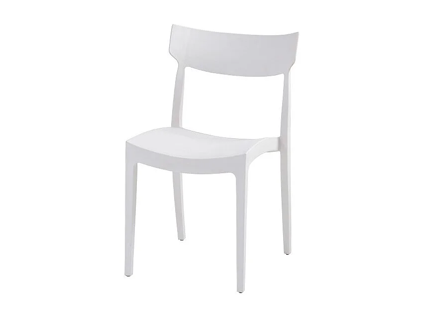 Set Da 4 sedie Cordoba In Polipropilene Bianca Per Soggiorno, Cucina E Arredo Bar