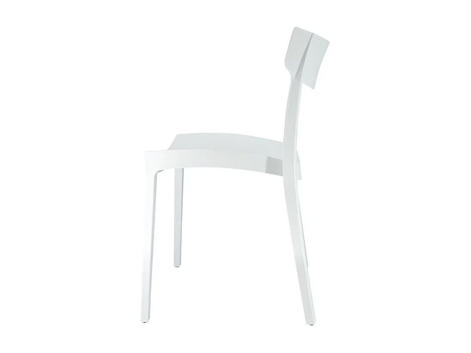 Set Da 4 sedie Cordoba In Polipropilene Bianca Per Soggiorno, Cucina E Arredo Bar