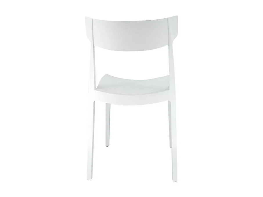 Set Da 4 sedie Cordoba In Polipropilene Bianca Per Soggiorno, Cucina E Arredo Bar