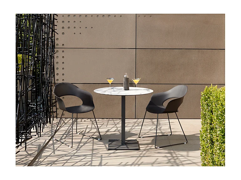 SET DUE SEDIE LADY B A SLITTA MADE IN ITALY SCAB DESIGN - Tortora 15