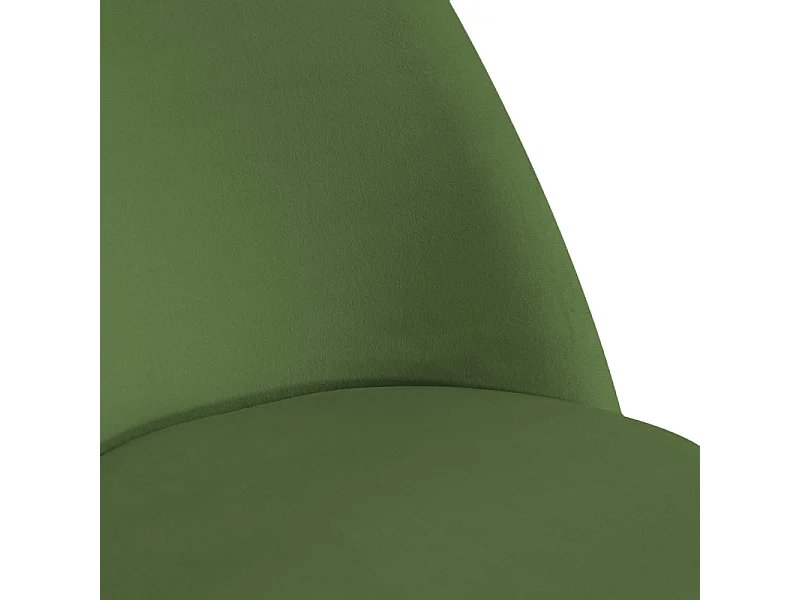Sedia velluto Sammi verde struttura nero cm 50x57h47/77,5