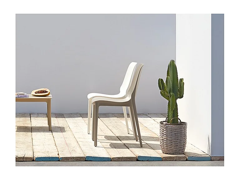 SET 6 SEDIE GINEVRA TECNOPOLIMERO SCAB DESIGN - Lino 11