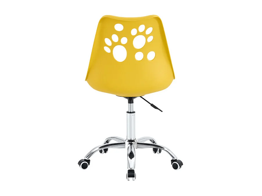 Set Da 4 sedie Samira In Polipropile Ambrato Con Cuscino Per Soggiorno, Cucina E Arredo Bar