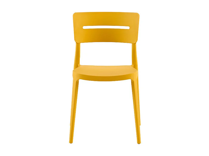 Set Da 4 sedie Bella Senape In Polipropilene Per Soggiorno, Cucina E Arredo Bar