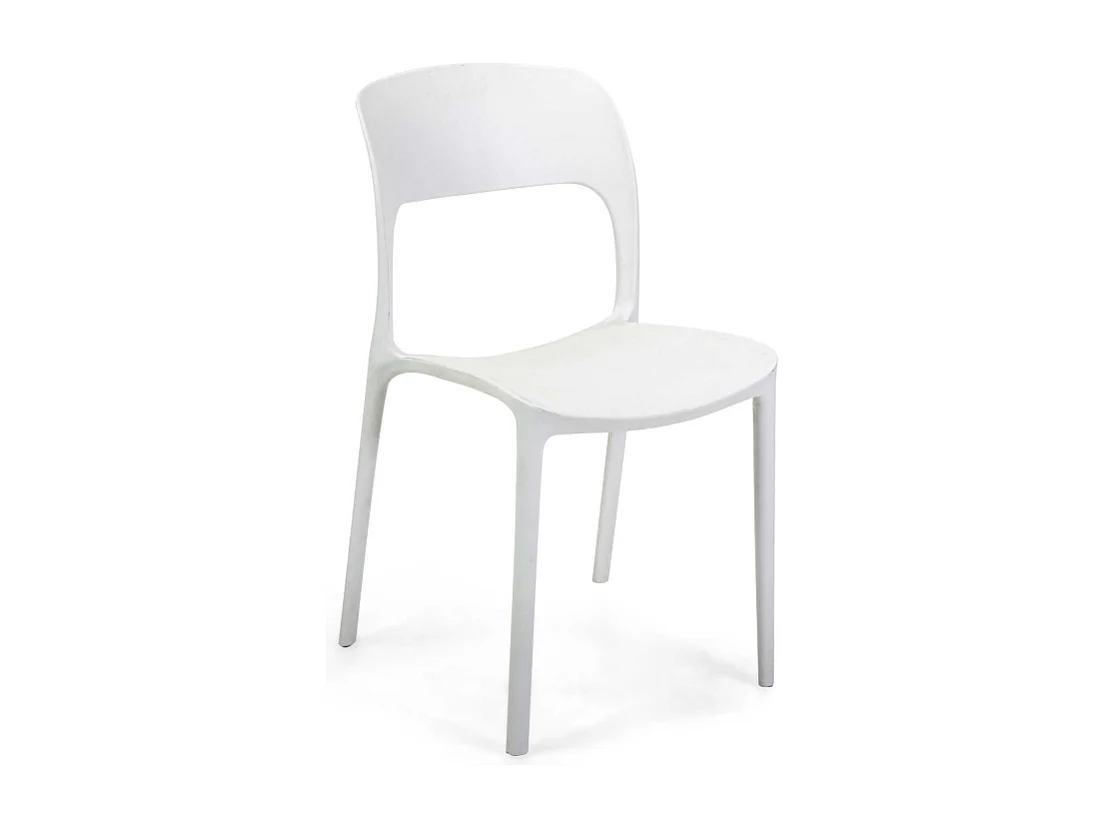 Sedia polipropilene Risto impilabile bianco cm 47x52h83